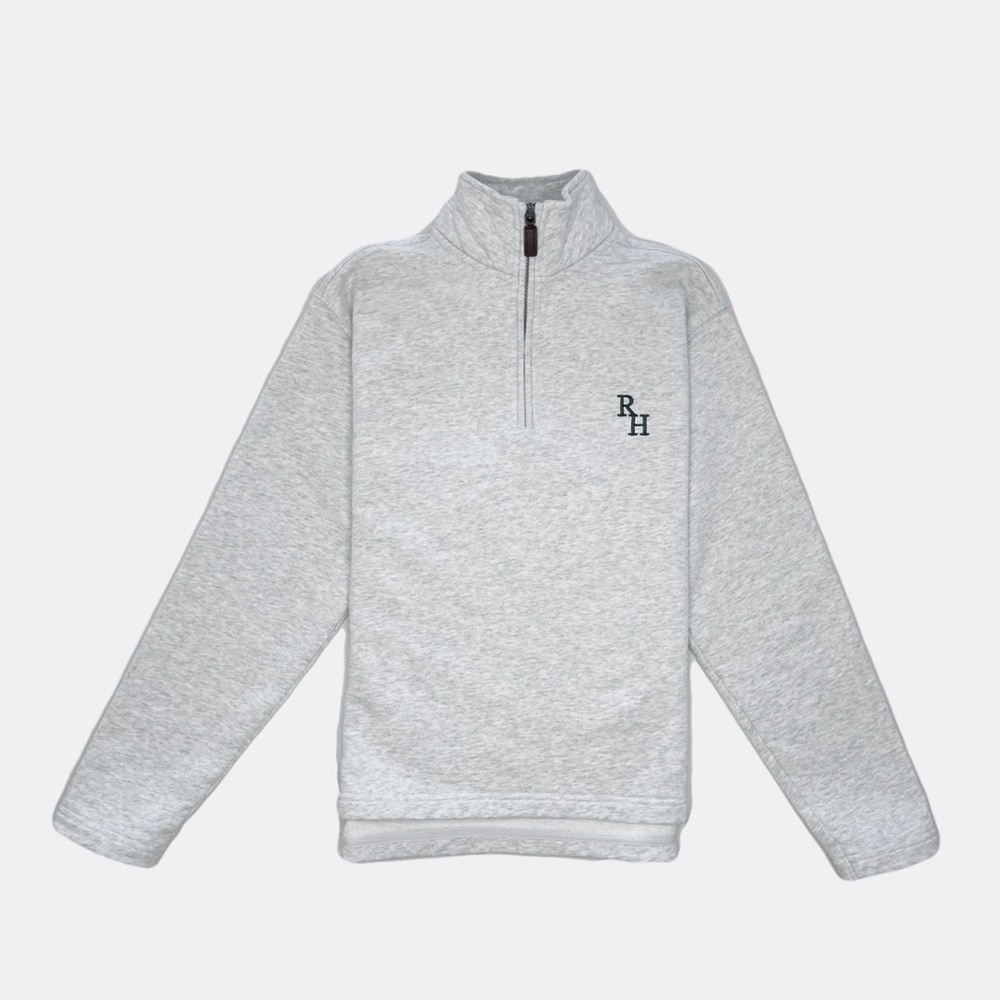 RECREATIONAL HABITS Gray Quarter Zip XS